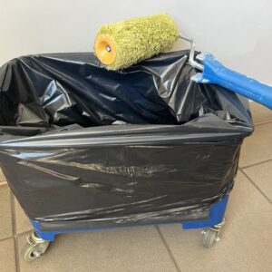 Worki do wiadra malarskiego czarne LDPE - 50 sztuk